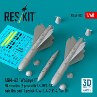 AGM-62 Walleye I ER missiles (2 pcs) with AN/AWG-16 data...
