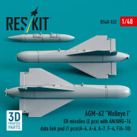 AGM-62 Walleye I ER missiles (2 pcs) with AN/AWG-16 data...