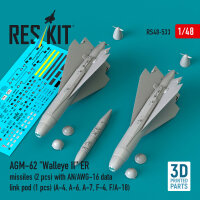 AGM-62 Walleye II ER missiles (2 pcs) with AN/AWG-16 data...