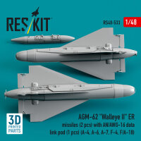 AGM-62 Walleye II ER missiles (2 pcs) with AN/AWG-16 data...
