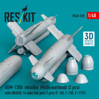 AGM-130A missiles (2 pcs) (Mk84 warhead) with AN/AXQ-14...