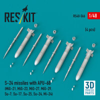 S-24 missiles with APU-68 (4 pcs) (MiG-21, MiG-23,...