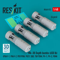 Mk-38 Depth bombs (650 lb) (4 pcs) (PB4Y-1, PB4Y-2,...