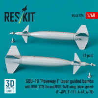 GBU-10 Paveway I laser guided bombs with BSU-37/B fin and...