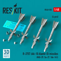 R-27ET (AA-10 Alamo-D) missiles (4 pcs) (MiG-29, Su-27,...