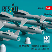 R-27ET (AA-10 Alamo-D) missiles (4 pcs) (MiG-29, Su-27,...