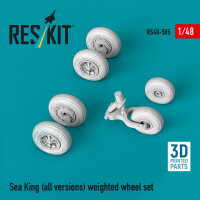 Sea King (all versions) weighted wheel set (3D Printed)