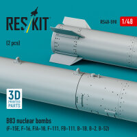 B83 nuclear bombs (2 pcs) (F-15E, F-16, F/A-18, F-111, FB-111, B-1B, B-2, B-52) (3D Printed)