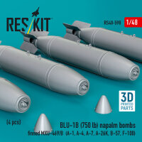 BLU-1B (750 lb) napalm bombs finned MXU-469/B (4 pcs)...