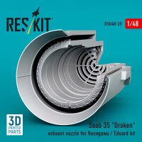 Saab 35 Draken exhaust nozzle for Hasegawa / Eduard kit...