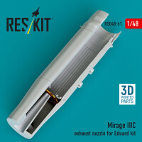Mirage IIIC exhaust nozzle for Eduard kit (3D Printed)