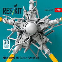 Main Rotor Mi-24 for Zvezda kit (3D Printed)