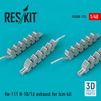 He-111 H-10/16 exhaust for ICM kit
