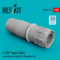 F-100 Super Sabre late exhaust nozzle for Trumpeter kit...