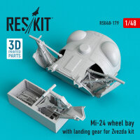 Mi-24 wheel bay with landing gear for Zvezda kit (3D...