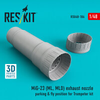 MiG-23 (ML, MLD) exhaust nozzle parking & fly...