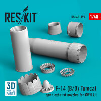 F-14 (B,D) Tomcat open exhaust nozzles for GWH kit (3D...