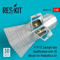 F-111C Cockpit late modification with 3D decals for...