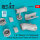 E-2C Hawkeye (C-2 Greyhound) exhaust nozzles and air intakes for Kinetic kit (3D Printed)