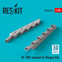 Bf-109E exhaust for Wingsy Kits (3D Printed)