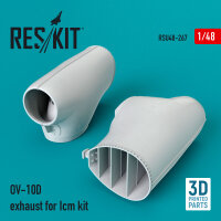 OV-10D exhaust for Icm kit (3D Printed)