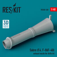 Sabre (F.4, F-86F-40) exhaust nozzle for Airfix kit (3D...