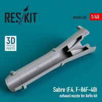 Sabre (F.4, F-86F-40) exhaust nozzle for Airfix kit (3D...