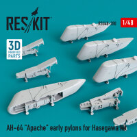 AH-64 Apache early pylons for Hasegawa kit (3D Printed)