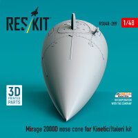 Mirage 2000D nose cone for Kinetic/Italeri kit (3D Printed)
