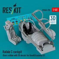 Rafale C cockpit (Basic edition with 3D decals) for...