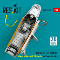 Rafale (C, M) cockpit (Basic edition with 3D decals) for...