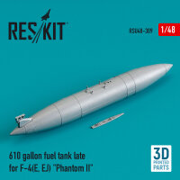610 gallon fuel tank late for F-4(E, EJ) Phantom II (3D...