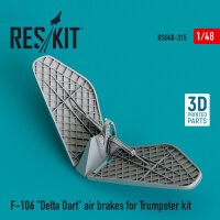 F-106 Delta Dart air brakes for Trumpeter kit (3D Printed)