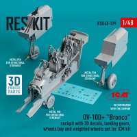 OV-10D+ Bronco Cockpit, landing gears, wheels bay and...