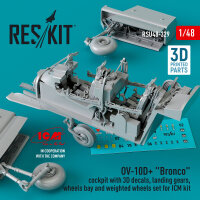 OV-10D+ Bronco Cockpit, landing gears, wheels bay and...