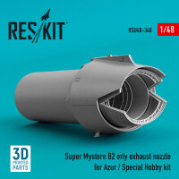 Super Mystere B2 early exhaust nozzle for Azur / Special Hobby kit (3D Printed)