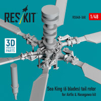 Sea King (6 blades) tail rotor for Airfix & Hasegawa...