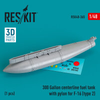 300 Gallon centerline fuel tank with pylon for F-16...