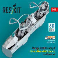 Mirage 2000B cockpit (Basic edition with 3D decals) for...