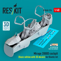 Mirage 2000D cockpit (Basic edition with 3D decals) for...