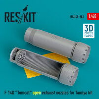 F-14D Tomcat open exhaust nozzles for Tamiya kit (3D...