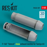 F-14D Tomcat close exhaust nozzles for Tamiya kit (3D...