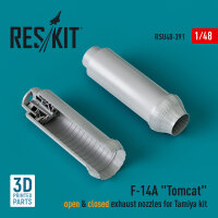 F-14A Tomcat open & closed exhaust nozzles for Tamiya...