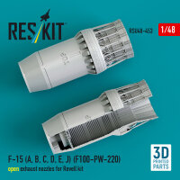F-15 (A, B, C, D, E, J) (F100-PW-220) open exhaust...