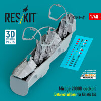 Mirage 2000D cockpit (Detailed edition) for Kinetic kit...