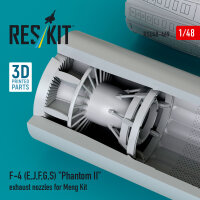 F-4 (E, J, F, G, S) Phantom II exhaust nozzles for Meng kit (3D Printed)