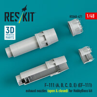 F-111 (A, B, C, D, E) (EF-111) exhaust nozzles (open...
