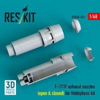 F-111F exhaust nozzles (open & closed) for Hobbyboss...