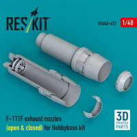 F-111F exhaust nozzles (open & closed) for Hobbyboss...