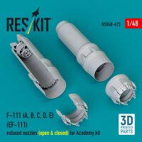 F-111 (A, B, C, D, E) (EF-111) exhaust nozzles (open...
